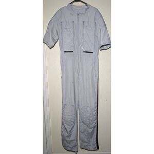 Vtg Men's Medium Riding Suit Gray Short Sleeve Motorcycle Shoulder/ Knee Pads